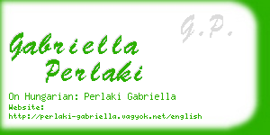 gabriella perlaki business card